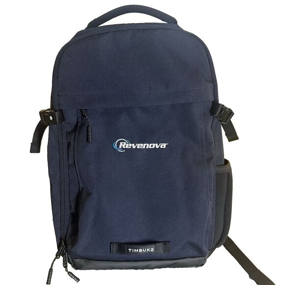 Timbuk2 Division Pack DLX Eco Laptop Backpack Blue Travel Bag Business Logo